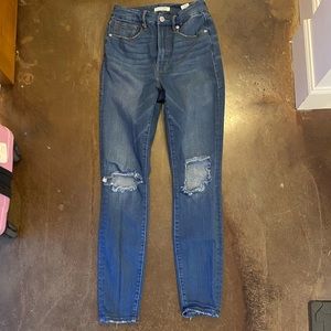 good American good waist high waisted distressed jeans size 4/27